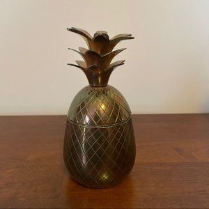 Vintage Brass Pineapple Trinket Dish